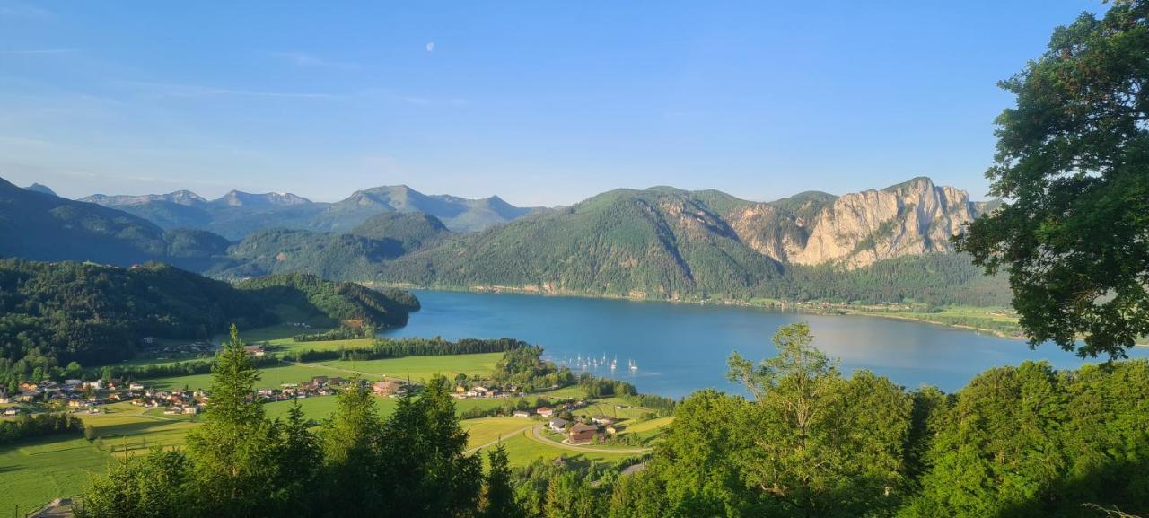 Innerschwand Ruhige Bergvilla In Alleinlage Am Mondsee Mit Seeblick Bergblick Und Whirlpool מראה חיצוני תמונה